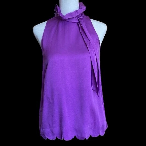 Kate Spade Vibrant Purple Silk Blouse - Picture 1 of 6